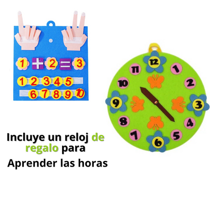 Juego para aprender a contar + Reloj de REGALO