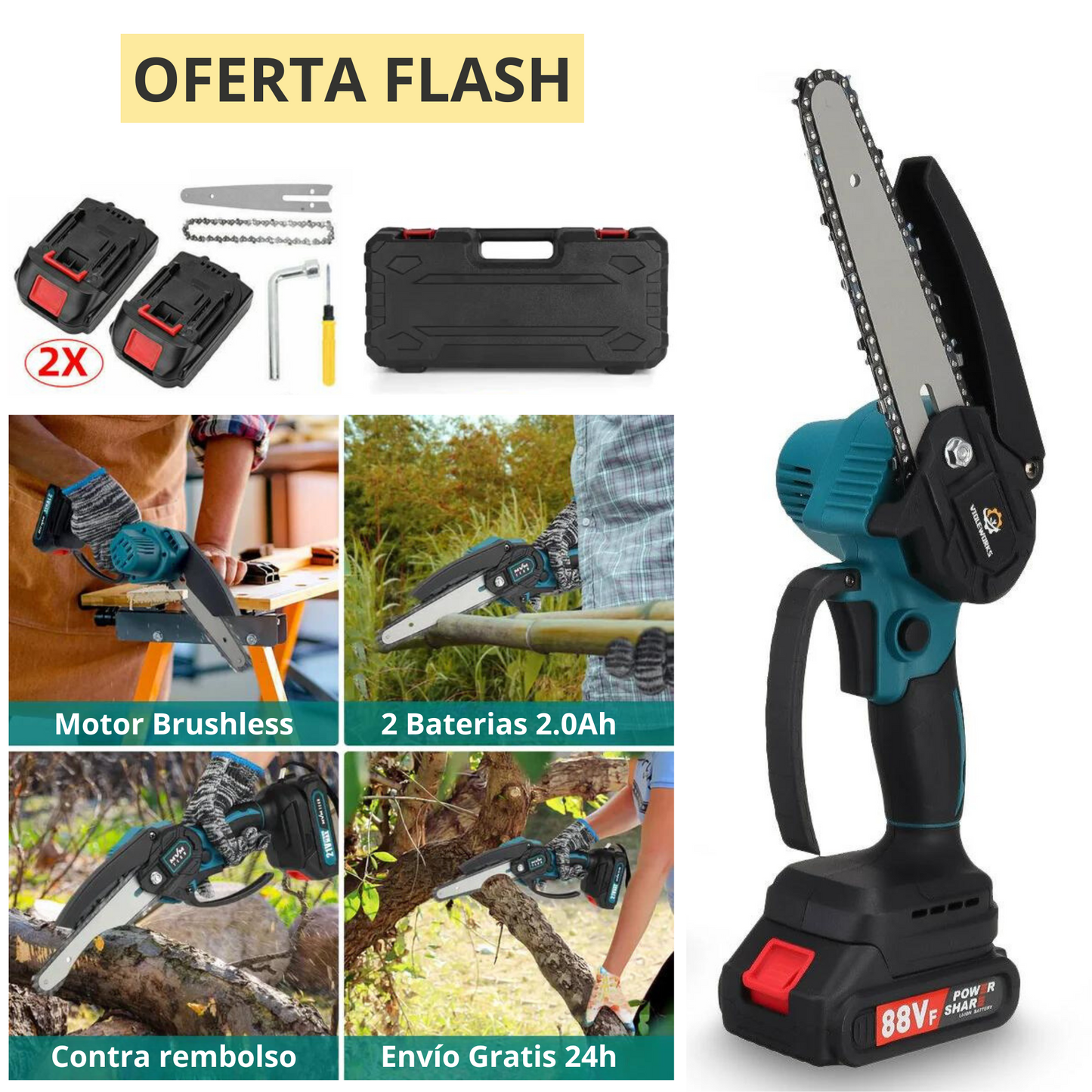 Motosierra sin cable SwiftCut